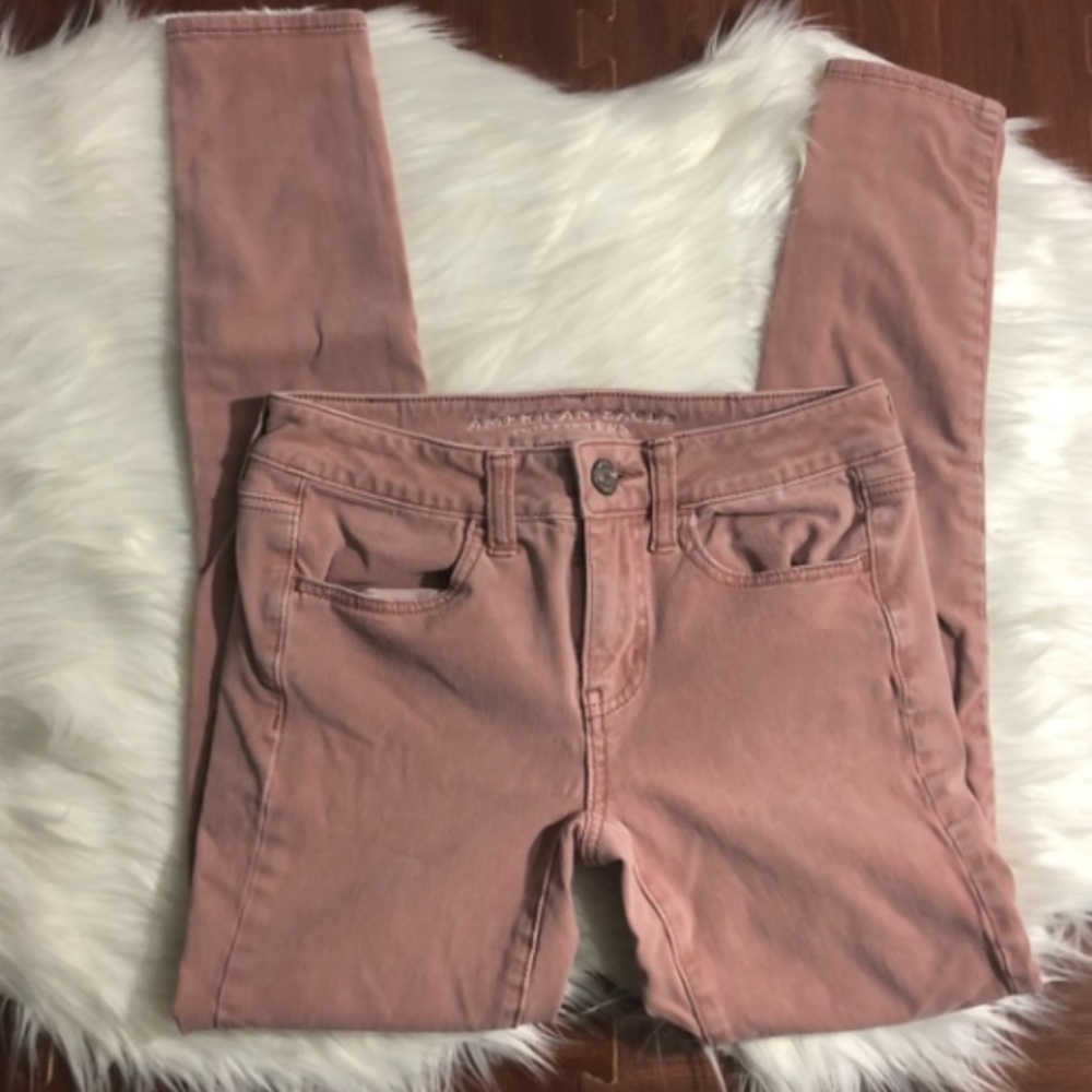 American Eagle • Blush Skinny Jeggings